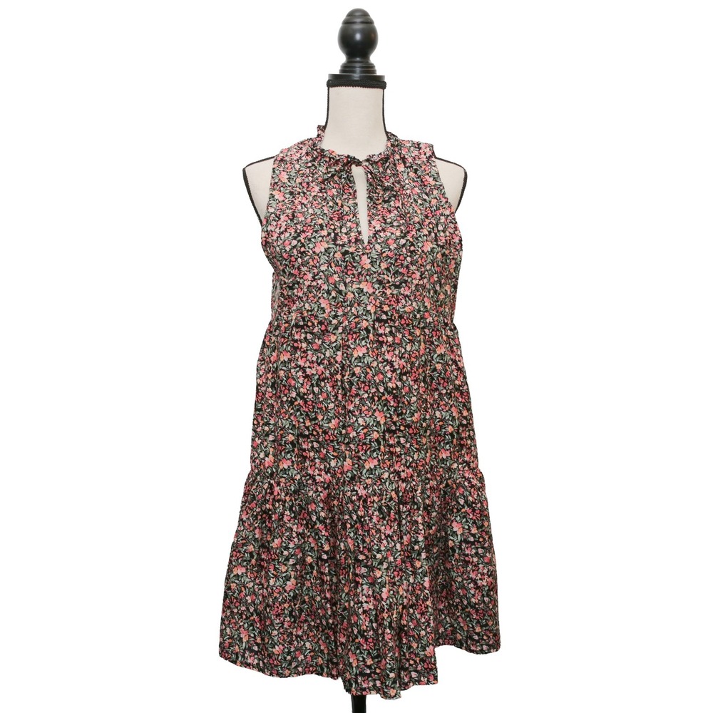 BB Dakota Steve Madden Women's S Floral Tiered Sleeveless Mock Neck Dress NWT